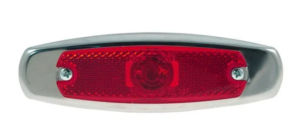 47252 – GROTE PERLUX Clearance Light, LED Rectangular 6-3/16 Inch Length x 1-31/32 Inch Width x 7/16 Inch Height Red ...